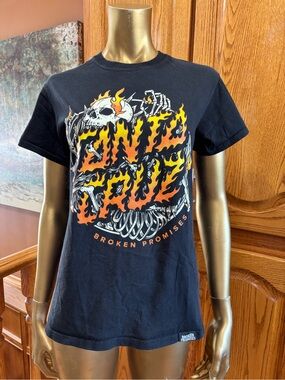 Broken Promises Men's Black 'Live Young' Graphic Tee “Santa Cruz”